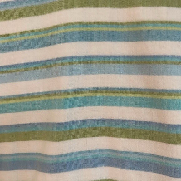 Jones New York blue, green and white striped top. Size 2X - Picture 8 of 9